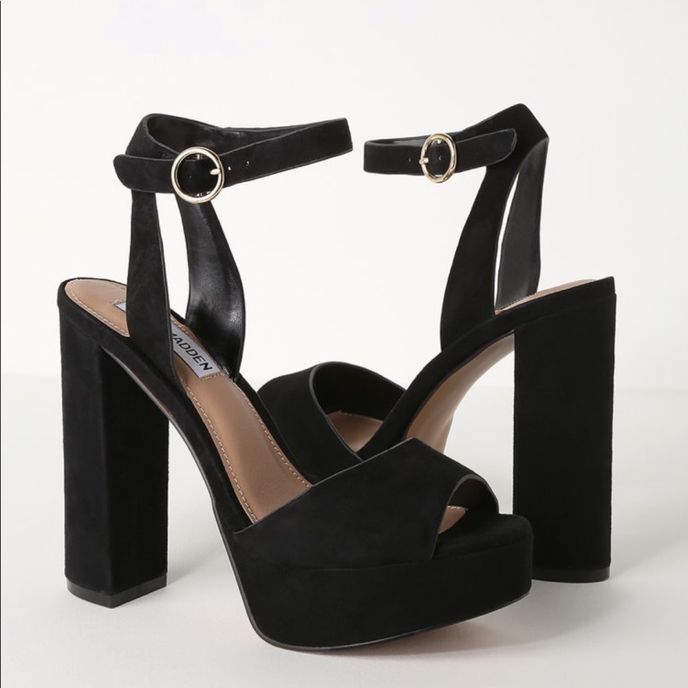 Steve Madden suede platform heel - brand new